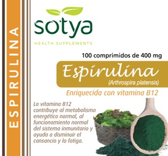 Espirulina, 100 Comprimidos de 400mg. (25 días)